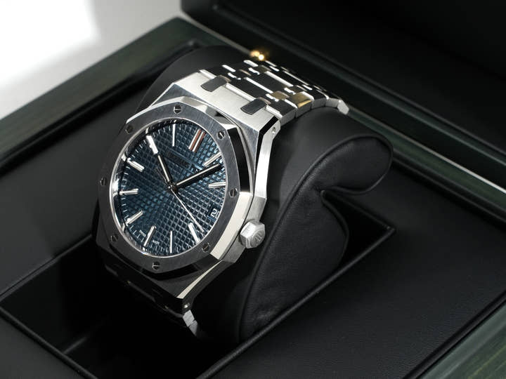 オーデマピゲ ロイヤルオーク 50周年記念 Ref.15510ST.OO.1320ST.01 ステンレススチール ブルー文字盤