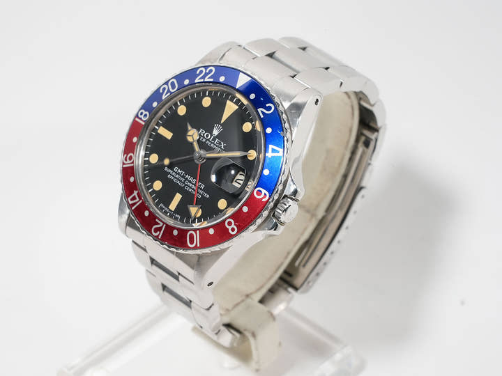ロレックス GMTマスター Ref.1675 ステンレススチール ブラック文字盤 オイスターブレスレット