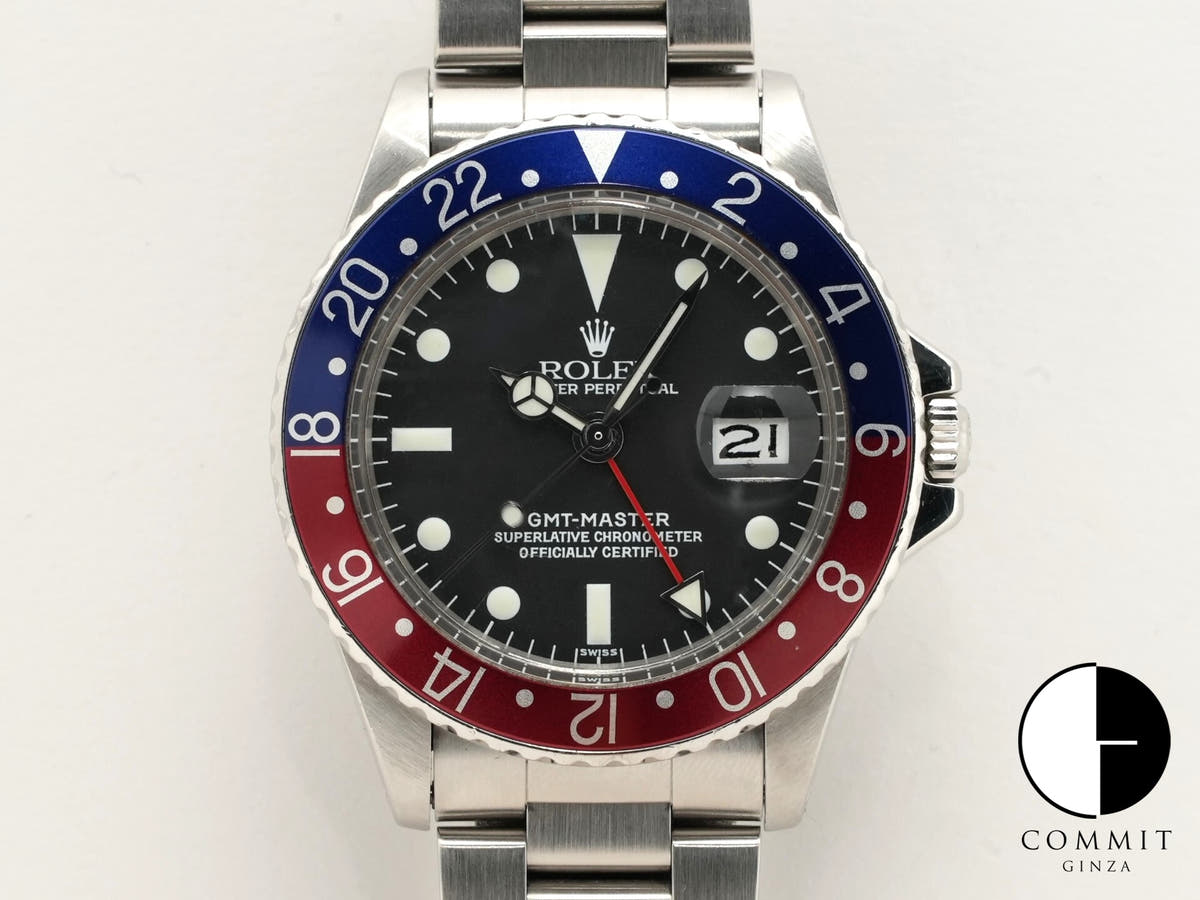 ロレックス GMTマスター Ref.1675 ステンレススチール ブラック文字盤 オイスターブレスレット