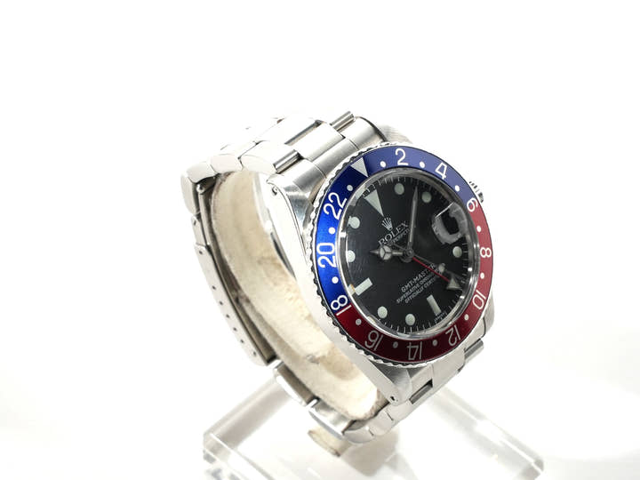 ロレックス GMTマスター Ref.1675 ステンレススチール ブラック文字盤 オイスターブレスレット
