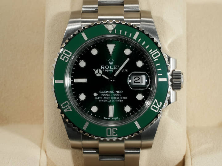 ロレックス サブマリーナー デイト Ref.116610LV ステンレススチール グリーン文字盤