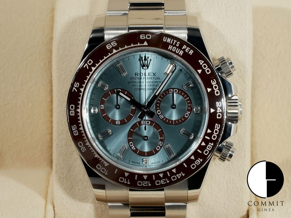 ロレックス デイトナ Ref.126506A プラチナ アイスブルーx11Pダイヤ文字盤