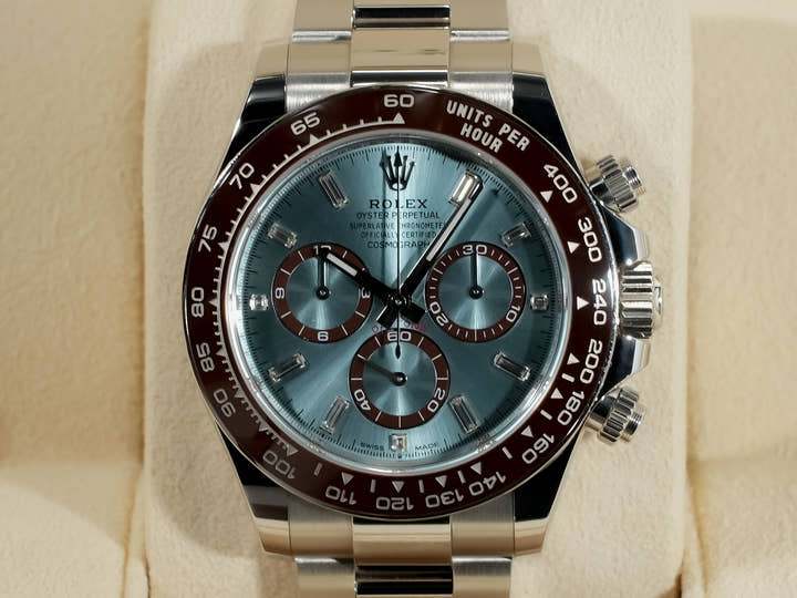 ロレックス デイトナ Ref.126506A プラチナ アイスブルーx11Pダイヤ文字盤