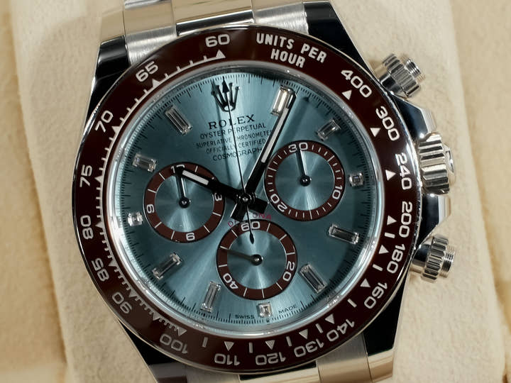 ロレックス デイトナ Ref.126506A プラチナ アイスブルーx11Pダイヤ文字盤