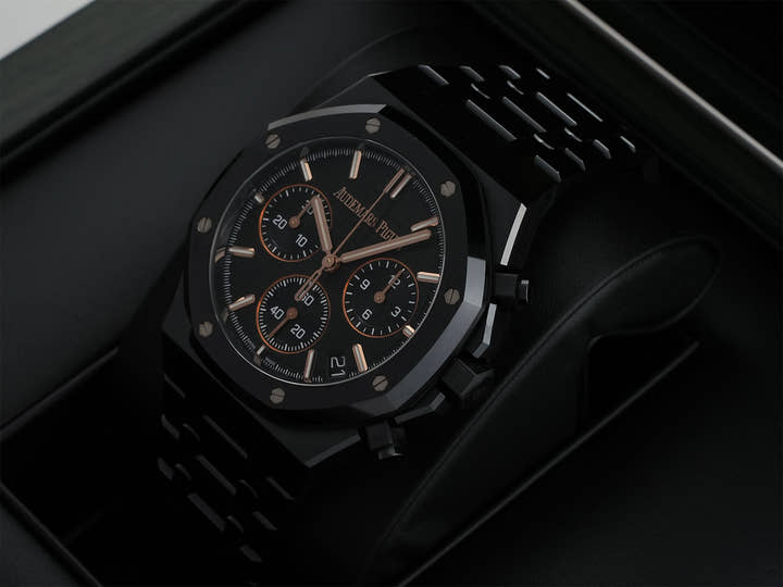オーデマピゲ ロイヤルオーク クロノグラフ 50周年記念 Ref.26240CE.OO.1225CE.01 ブラックセラミック ブラック文字盤