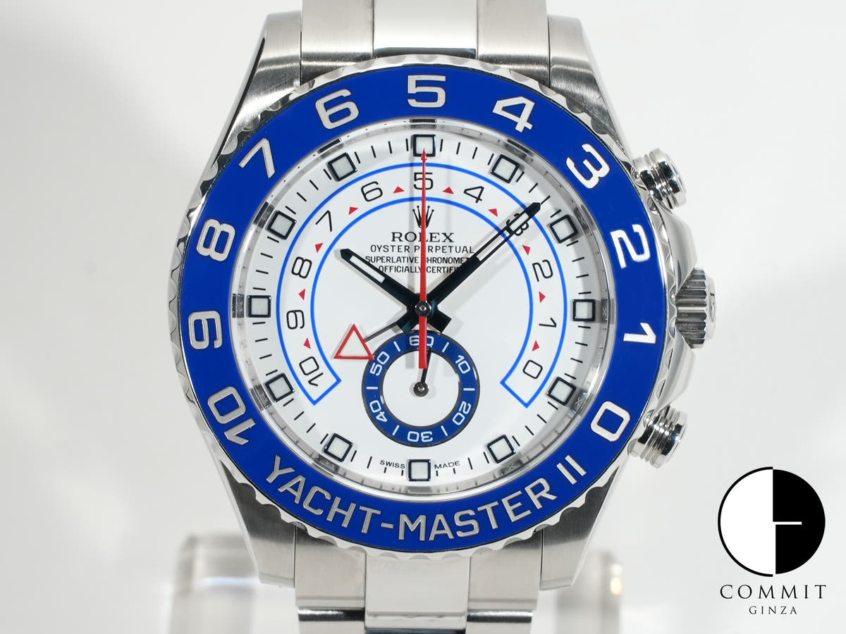 ロレックス ヨットマスターII Ref.116680 ステンレススチール ホワイト文字盤