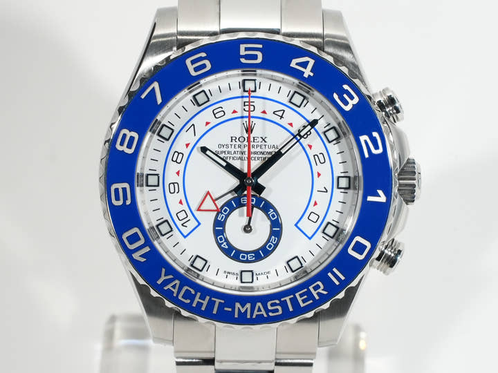 ロレックス ヨットマスターII Ref.116680 ステンレススチール ホワイト文字盤