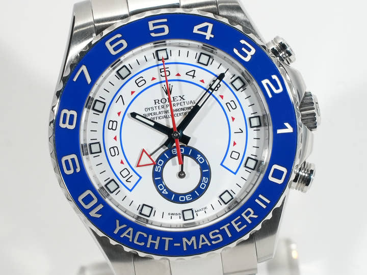ロレックス ヨットマスターII Ref.116680 ステンレススチール ホワイト文字盤