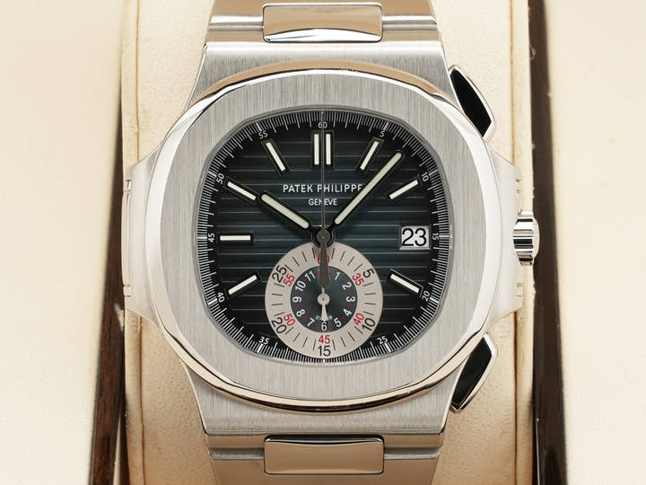 パテックフィリップ ノーチラス クロノグラフ Ref.5980/1A-001 ステンレススチール ブルー文字盤