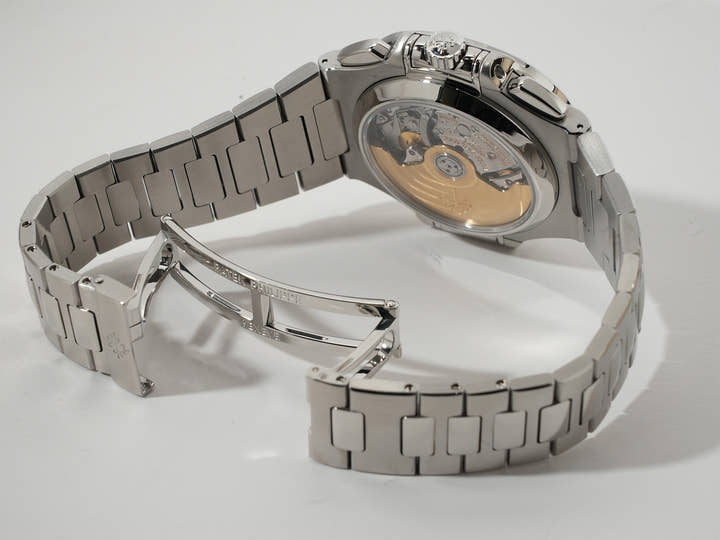 パテックフィリップ ノーチラス クロノグラフ Ref.5980/1A-001 ステンレススチール ブルー文字盤