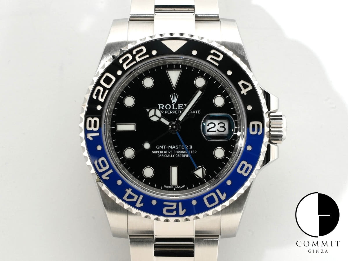 ロレックス GMTマスターII Ref.116710BLNR ステンレススチール ブラック文字盤 オイスターブレスレット