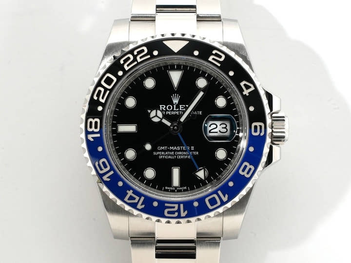 ロレックス GMTマスターII Ref.116710BLNR ステンレススチール ブラック文字盤 オイスターブレスレット