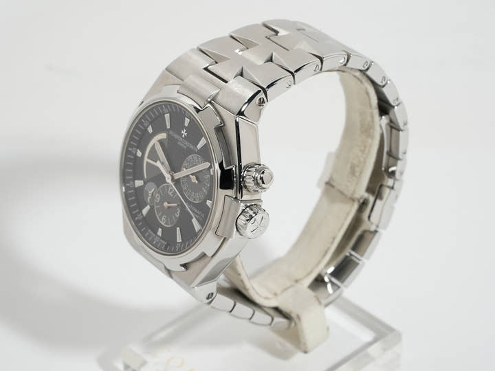 Vacheron Constantin Overseas Dual Time Ref. 47450/B01A-9227 Stainless Steel Black Dial Pre-owned (ae85svhb)