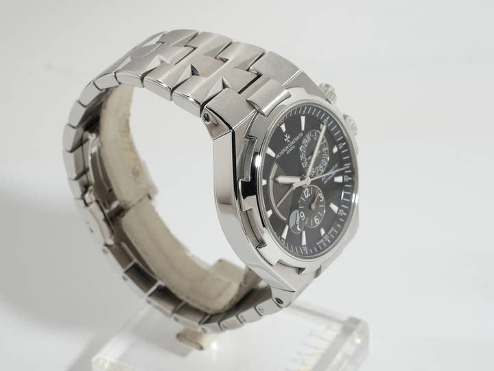 Vacheron Constantin Overseas Dual Time Ref. 47450/B01A-9227 Stainless Steel Black Dial Pre-owned (ae85svhb)