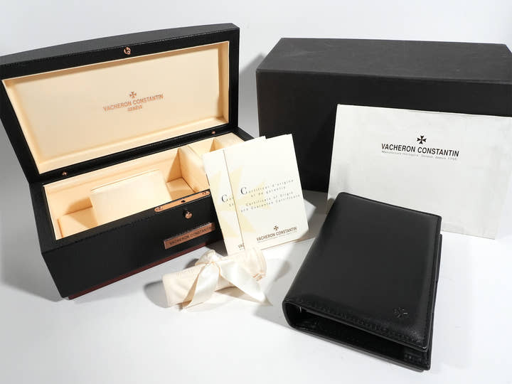 Vacheron Constantin Overseas Dual Time Ref. 47450/B01A-9227 Stainless Steel Black Dial Pre-owned (ae85svhb)