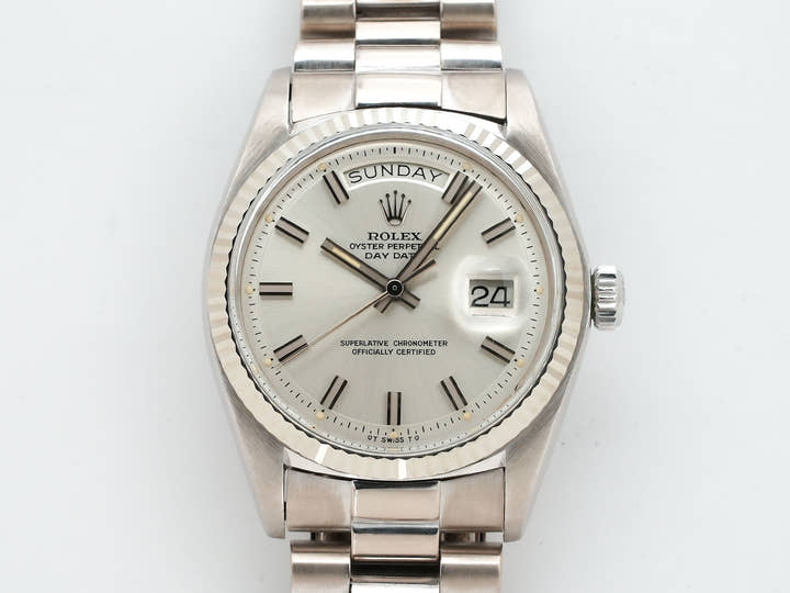 Rolex Day-Date 36 Ref. 1803 White Gold Silver Dial