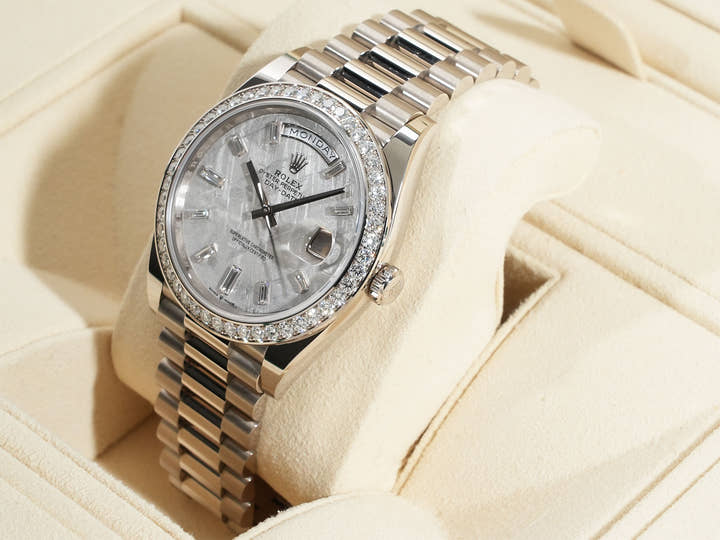 ロレックス デイデイト40 Ref.228349RBR ホワイトゴールド メテオライト文字盤