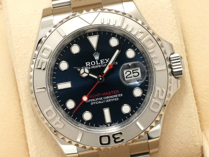 ロレックス ヨットマスター40 Ref.126622 ステンレススチール/プラチナ ブライトブルー文字盤