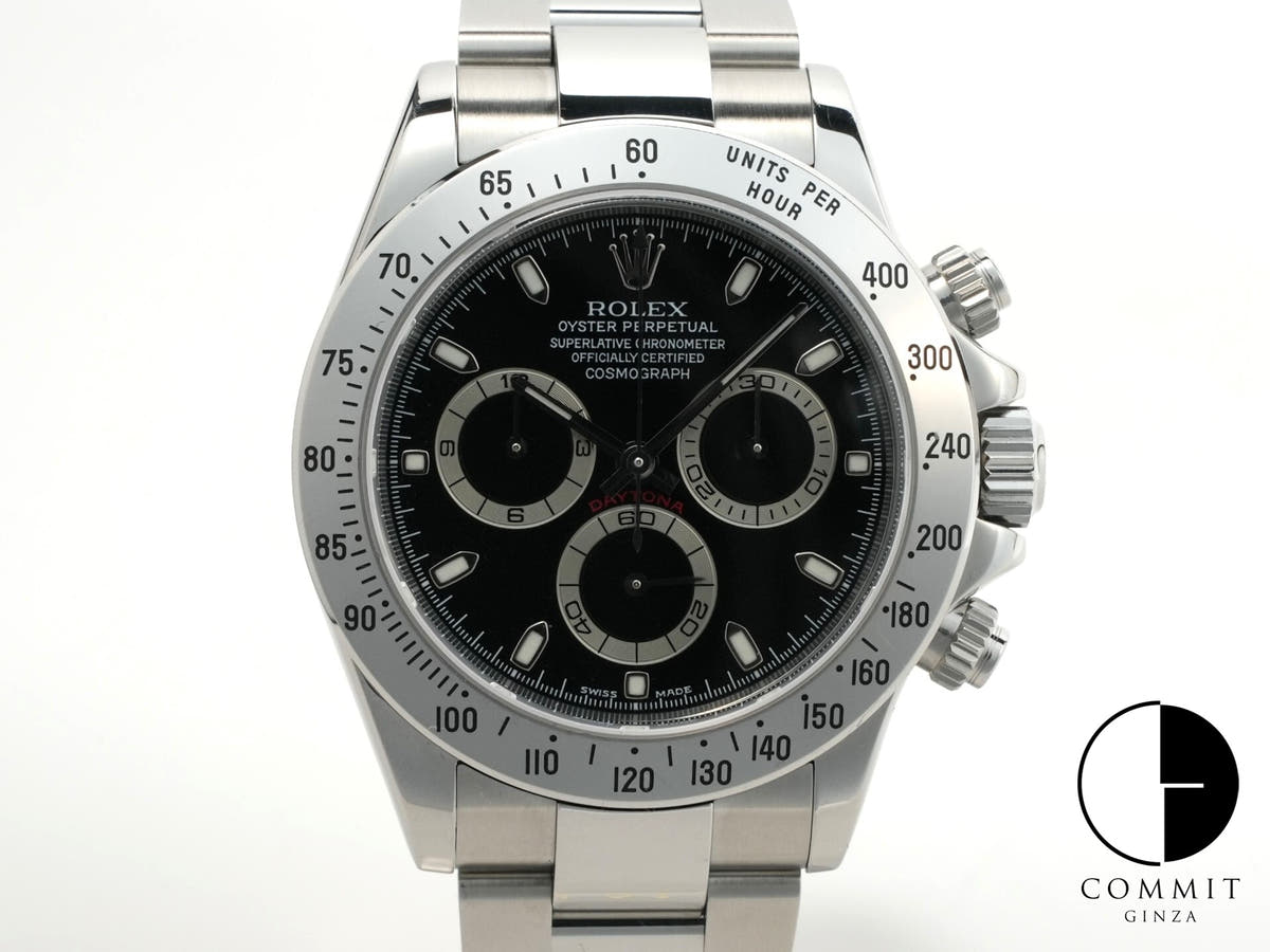 ロレックス デイトナ Ref.116520 ステンレススチール ブラック文字盤
