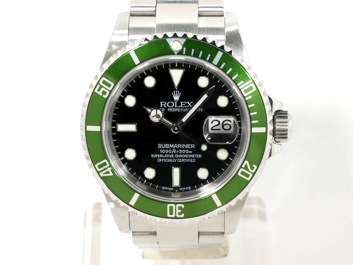 ロレックス サブマリーナー デイト Ref.16610LV ステンレススチール ブラック文字盤