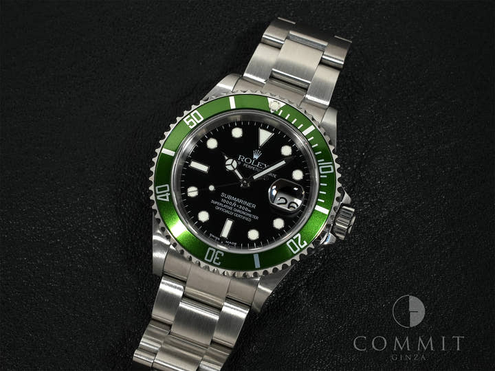 ロレックス サブマリーナー デイト Ref.16610LV ステンレススチール ブラック文字盤