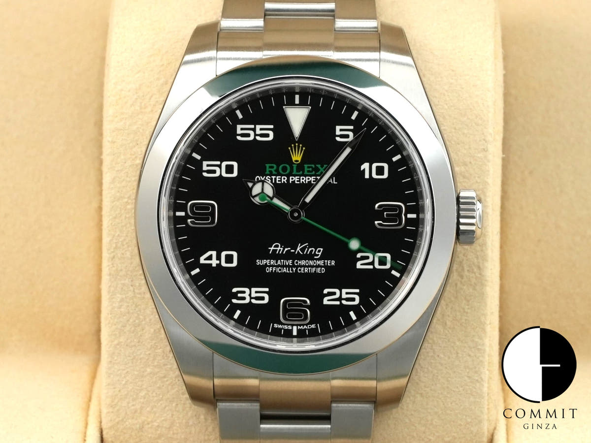 ロレックス エアキング Ref.116900 ステンレススチール ブラック文字盤