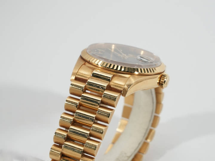 ロレックス デイデイト36 Ref.18238 イエローゴールド ブラック文字盤