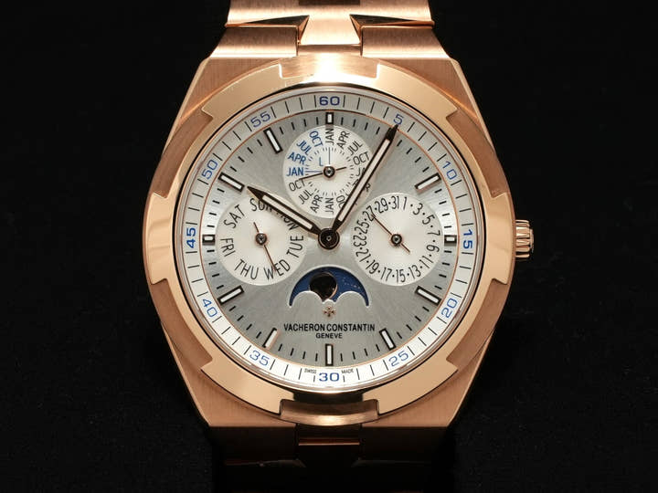 ヴァシュロンコンスタンタン オーヴァーシーズ エクストラフラット パーペチュアルカレンダー Ref.4300V/120R-B064 シルバー文字盤 美中古 smfaoxkg