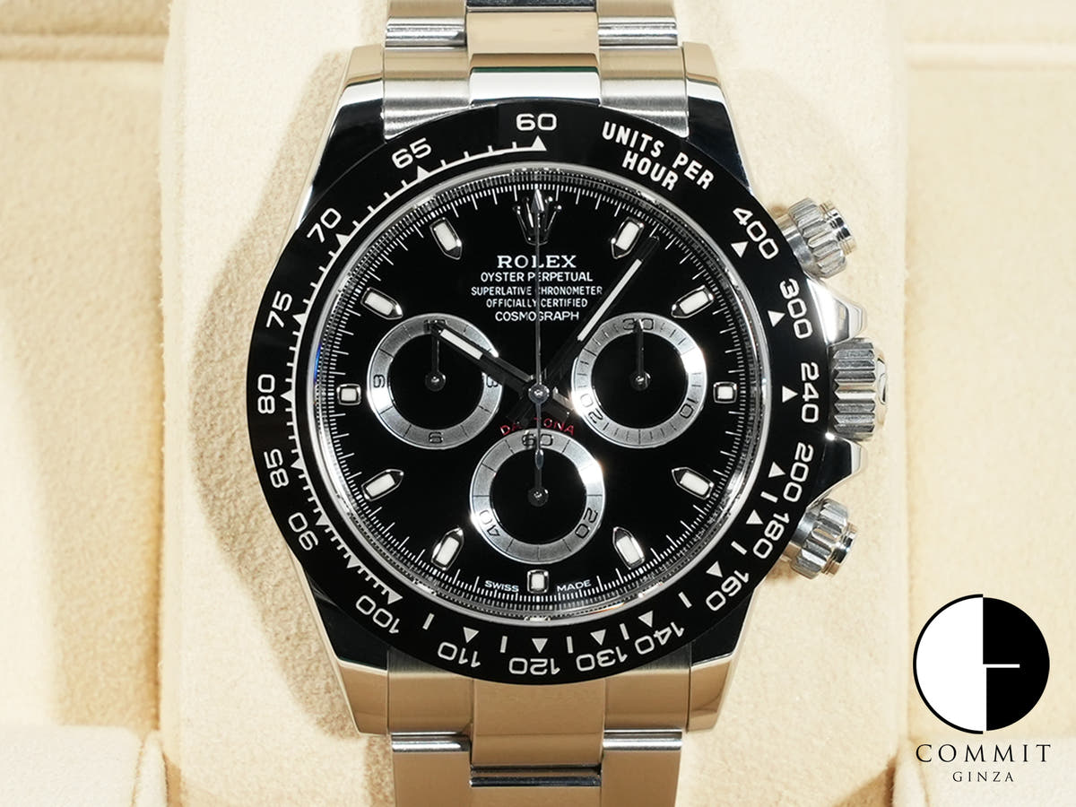 ロレックス デイトナ Ref.116500LN ステンレススチール ブラック文字盤