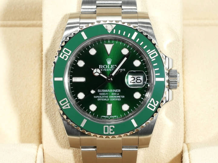 ロレックス サブマリーナー デイト Ref.116610LV ステンレススチール グリーン文字盤