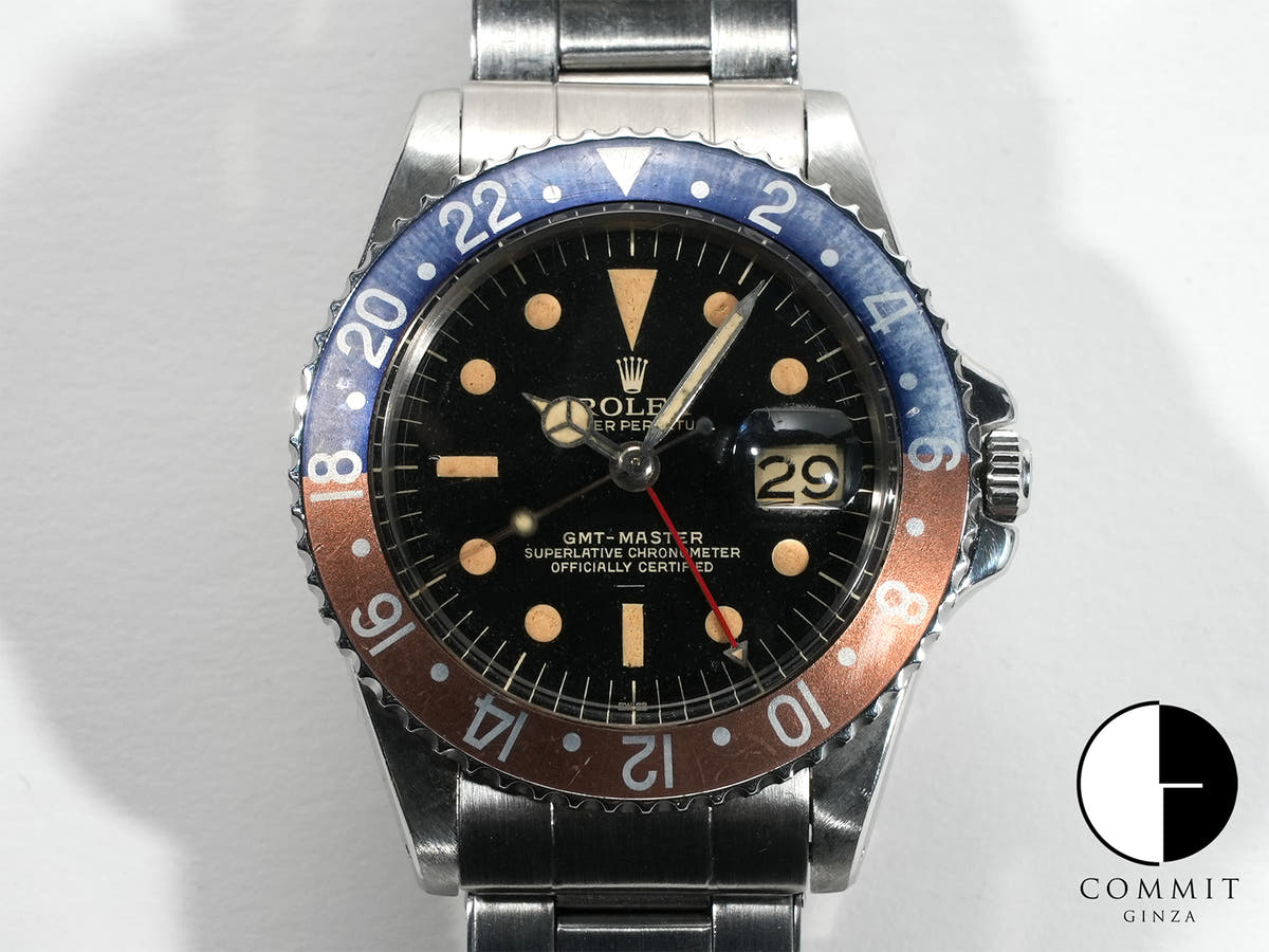 ロレックス GMTマスター Ref.1675M ステンレススチール ブラック文字盤 オイスターブレスレット