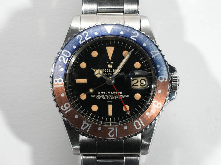 ロレックス GMTマスター Ref.1675M ステンレススチール ブラック文字盤 オイスターブレスレット