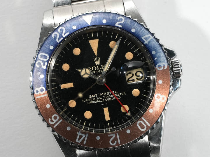 ロレックス GMTマスター Ref.1675M ステンレススチール ブラック文字盤 オイスターブレスレット