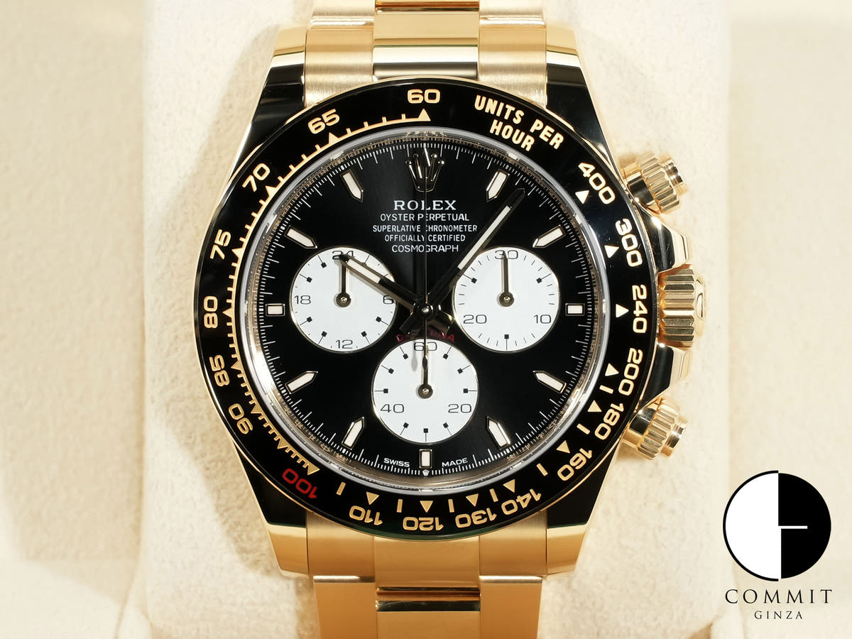 ロレックス デイトナ Ref.126528LN イエローゴールド ブライトブラック文字盤