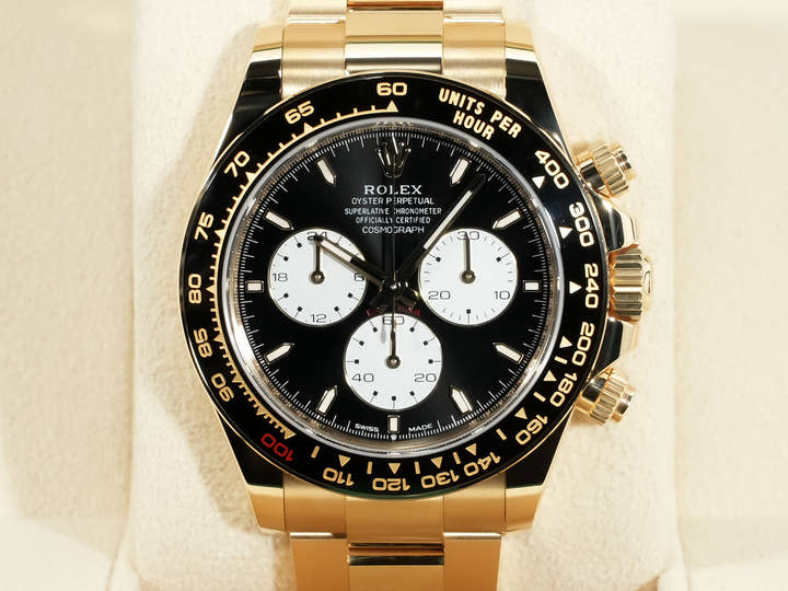 ロレックス デイトナ Ref.126528LN イエローゴールド ブライトブラック文字盤