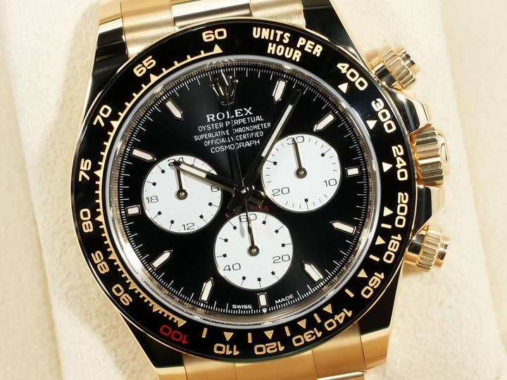 ロレックス デイトナ Ref.126528LN イエローゴールド ブライトブラック文字盤