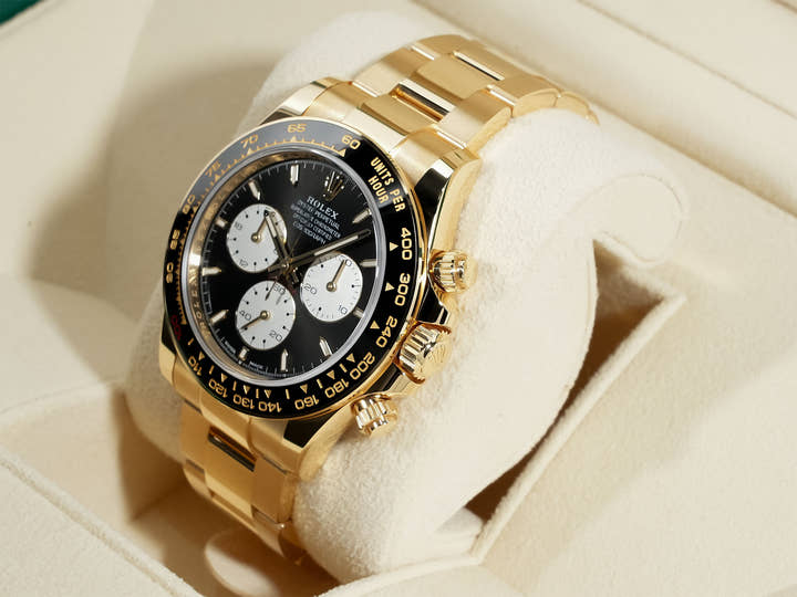 ロレックス デイトナ Ref.126528LN イエローゴールド ブライトブラック文字盤