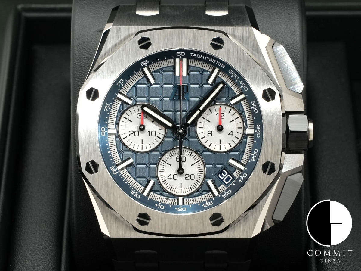 Audemars Piguet Royal Oak Offshore Chronograph Ref.26420TI.OO.A027CA.01 Blue Dial Unused 37wnjjdb