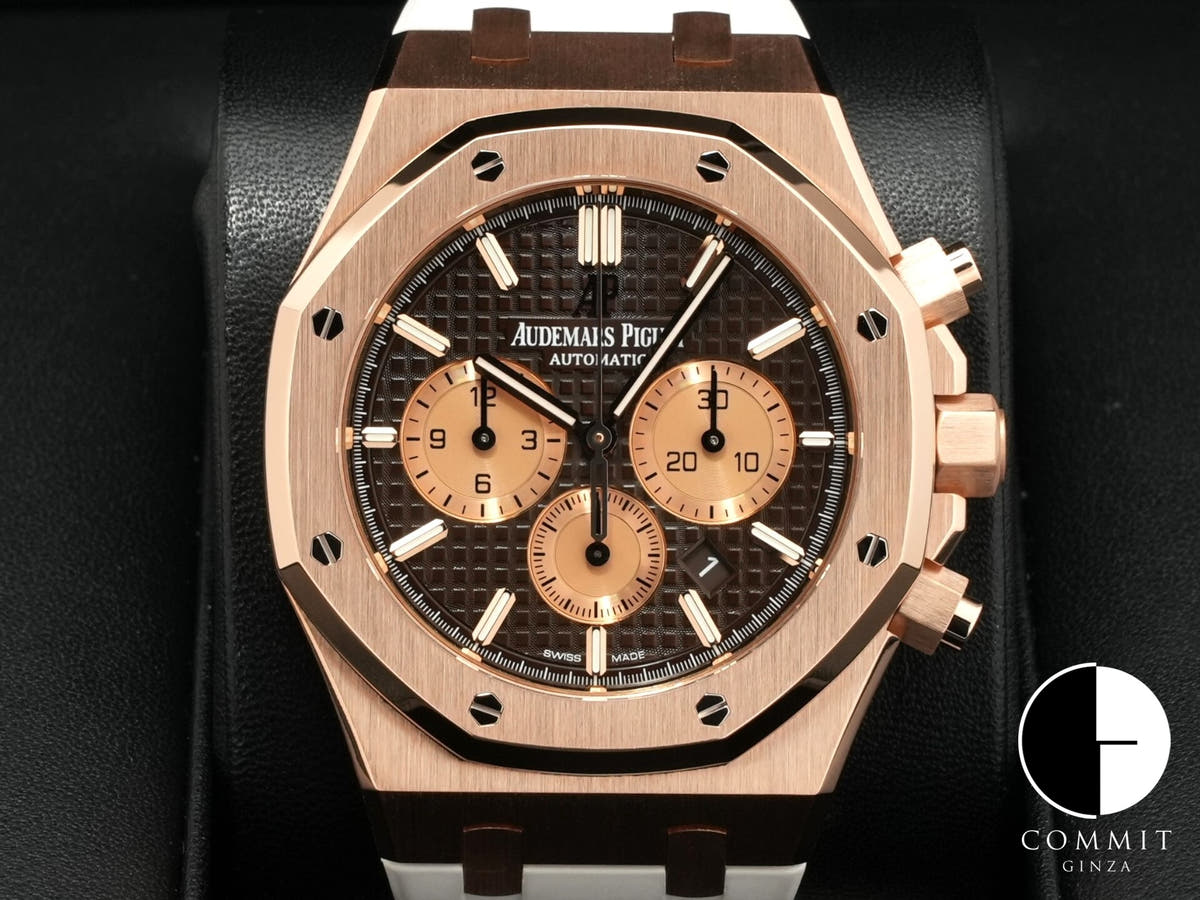 オーデマピゲ ロイヤルオーク クロノグラフ Ref.26331OR.OO.D821CR.01 ピンクゴールド ブラウン文字盤