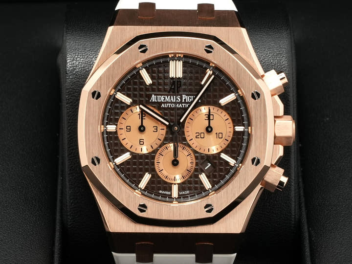 オーデマピゲ ロイヤルオーク クロノグラフ Ref.26331OR.OO.D821CR.01 ピンクゴールド ブラウン文字盤