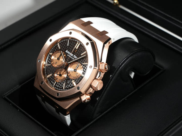 オーデマピゲ ロイヤルオーク クロノグラフ Ref.26331OR.OO.D821CR.01 ピンクゴールド ブラウン文字盤