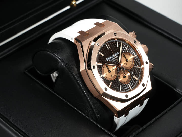 オーデマピゲ ロイヤルオーク クロノグラフ Ref.26331OR.OO.D821CR.01 ピンクゴールド ブラウン文字盤