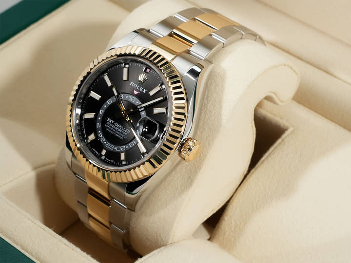 ロレックス スカイドゥエラー Ref.336933 ステンレススチール/イエローゴールド ブライトブラック文字盤 オイスターブレスレット
