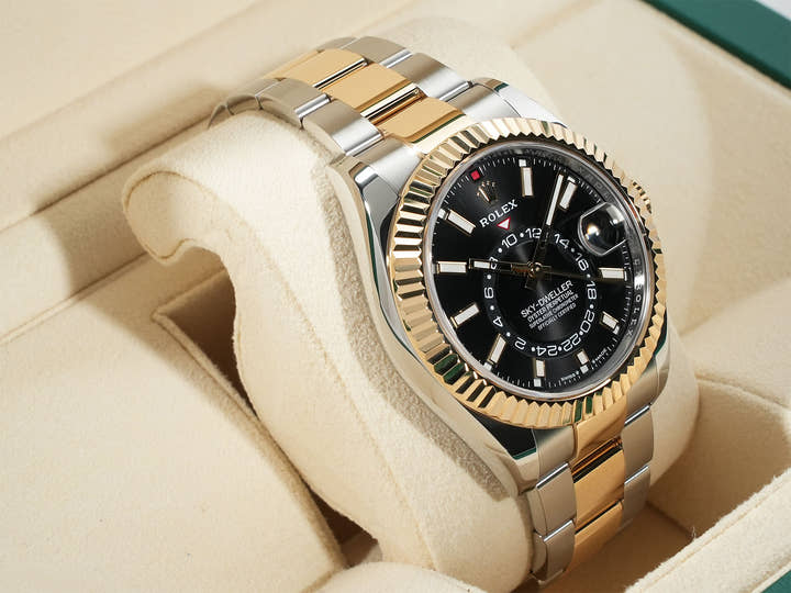 ロレックス スカイドゥエラー Ref.336933 ステンレススチール/イエローゴールド ブライトブラック文字盤 オイスターブレスレット