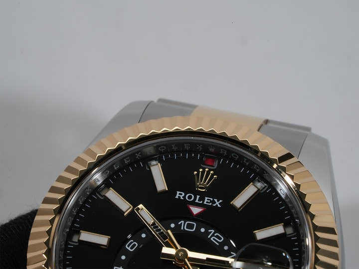 ロレックス スカイドゥエラー Ref.336933 ステンレススチール/イエローゴールド ブライトブラック文字盤 オイスターブレスレット