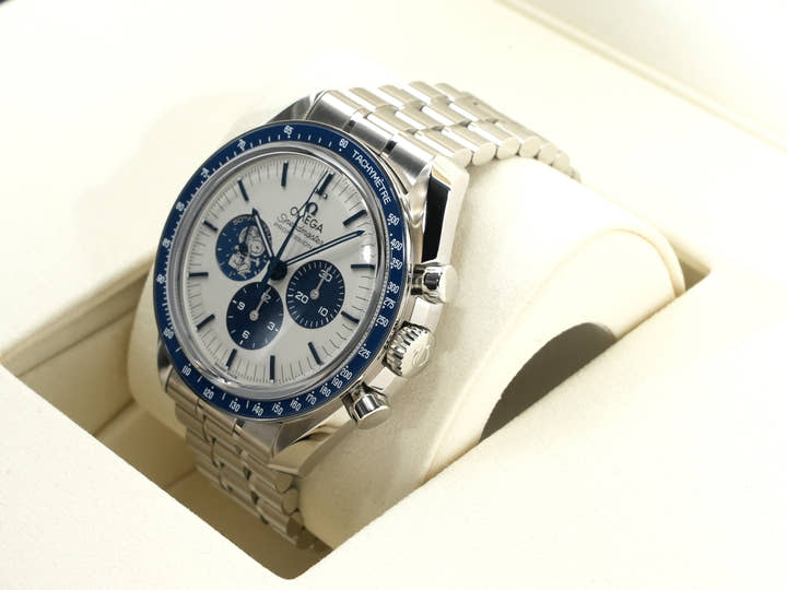 オメガ スピードマスター 記念モデル コーアクシャル マスター クロノメーター クロノグラフ 42MM Ref.310.32.42.50.02.001 シルバー文字盤 美品 4wmqwiig