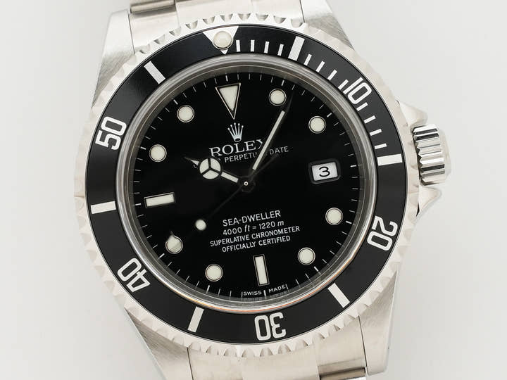 ロレックス シードゥエラー Ref.16600 ステンレススチール ブラック文字盤