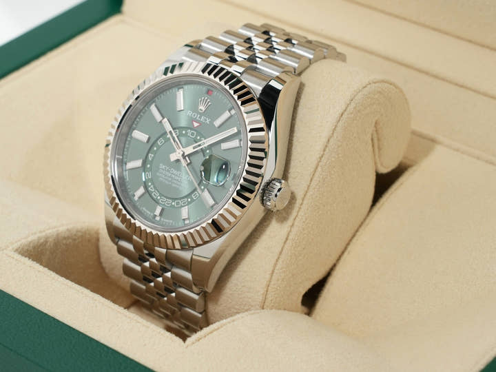 ロレックス スカイドゥエラー Ref.336934 ステンレススチール/ホワイトゴールド ミントグリーン文字盤 ジュビリーブレスレット