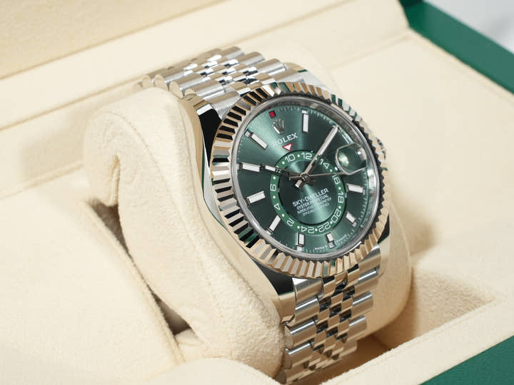 ロレックス スカイドゥエラー Ref.336934 ステンレススチール/ホワイトゴールド ミントグリーン文字盤 ジュビリーブレスレット