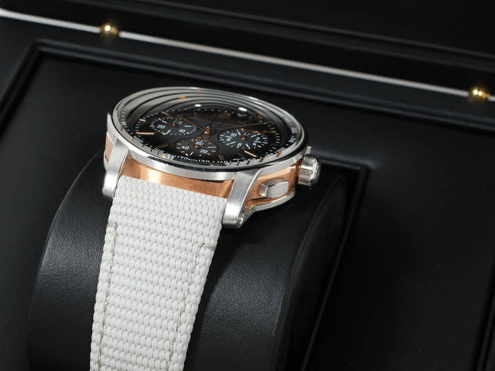 オーデマピゲ CODE 11.59 バイ オーデマ ピゲ クロノグラフ Ref.26393CR.OO.A002CR.01 ピンクゴールド/ホワイトゴールド スモークグレーラッカー文字盤